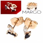 gold plated earrings with exclusive cubic zirconia