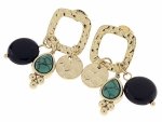gold earrings made of stainless steel