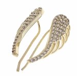 gold plated earrings with exclusive cubic zirconia