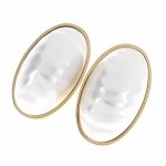 gold earrings made of stainless steel