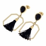 gold earrings made of stainless steel
