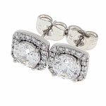 gold plated earrings with exclusive cubic zirconia