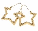 gold earrings made of stainless steel