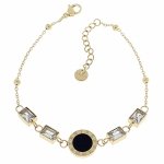 BRACELET GOLD CELEBRITY STAINLESS STEEL