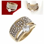 ring 19,00mm gold stainless steel