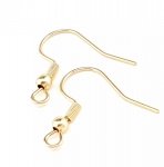 2X GOLD EARRING EARRINGS SURGICAL STEEL