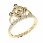 ring 17,30mm gold stainless steel