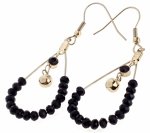gold earrings made of stainless steel