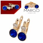 exclusive swarovski gold-plated earrings