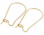 2X GOLD EARRING EARRINGS SURGICAL STEEL
