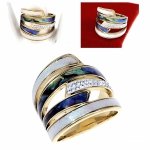 ring 19,00mm gold stainless steel
