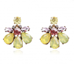 EARRINGS GOLD LONG ZIRCONIA WEDDING WEDDING