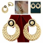 gold earrings made of stainless steel