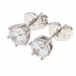 gold plated earrings with exclusive cubic zirconia