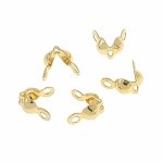 GOLD PLATED CARABINER 12MM FOR BRACELET OR CHAIN