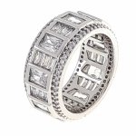 gold ring 17,30mm. gold-plated engagement xuping