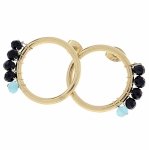 gold earrings made of stainless steel