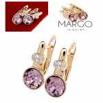 exclusive swarovski gold-plated earrings