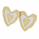 gold earrings made of stainless steel