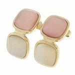 gold earrings made of stainless steel