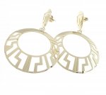 gold earrings made of stainless steel