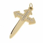 gold pendant stainless steel