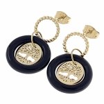gold earrings made of stainless steel