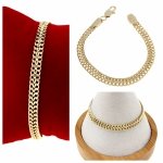 gold bracelet for a gold-plated leg