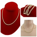 049 Złoty łańcuszek 45cm naszyjnik pozłacany 14K 