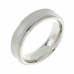 1267 Pierścionek 16,30mm srebrny stal chirurgiczna 