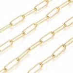 4404 Złoty łańcuszek pozłacany 14k do wyrobu biżuterii 50cm
