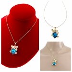 @3103 Złoty łańcuszek Austrian Crystal 40+5 naszyjnik pozłacany 14K Xuping słoń