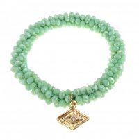 2811 Bransoletka kryształki na gumce 