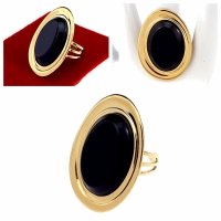 3720k Pierścionek złoty stal chirurgiczna 316L nierdzewna 