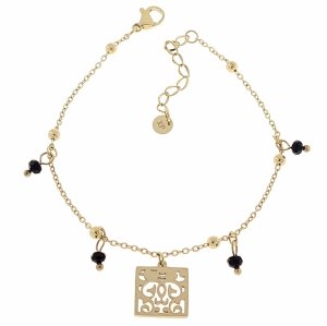 BRACELET GOLD CELEBRITY NEREZOVÁ OCEL