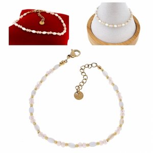 BRACELET GOLD CELEBRITY NEREZOVÁ OCEL