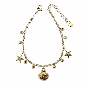 BRACELET GOLD CELEBRITY NEREZOVÁ OCEL