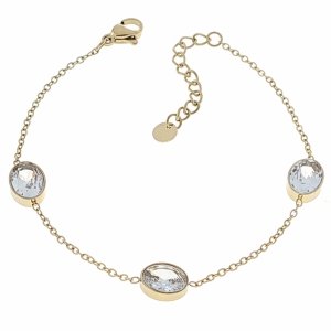 BRACELET GOLD CELEBRITY NEREZOVÁ OCEL