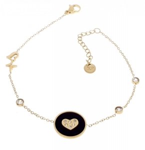 BRACELET GOLD CELEBRITY NEREZOVÁ OCEL