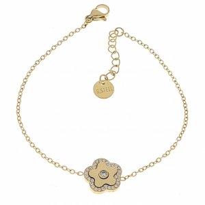 BRACELET GOLD CELEBRITY NEREZOVÁ OCEL