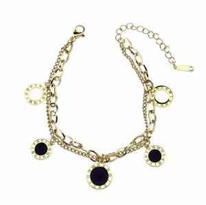 BRACELET GOLD CELEBRITY NEREZOVÁ OCEL
