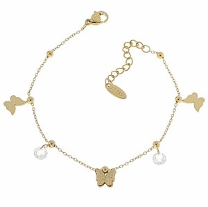 BRACELET GOLD CELEBRITY NEREZOVÁ OCEL