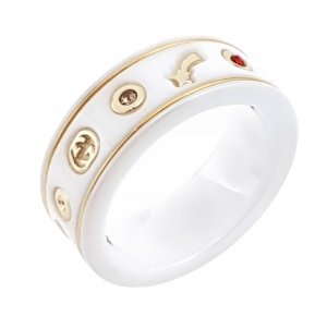 KROUŽEK 16,60mM KERAMICKÝ PORCELÁNOVÁ OCEL PORCELÁN