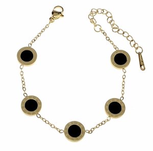 BRACELET GOLD CELEBRITY NEREZOVÁ OCEL