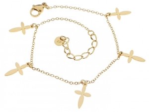 BRACELET GOLD CELEBRITY NEREZOVÁ OCEL