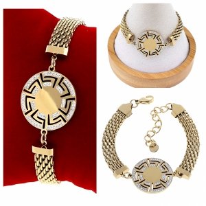 BRACELET GOLD CELEBRITY NEREZOVÁ OCEL