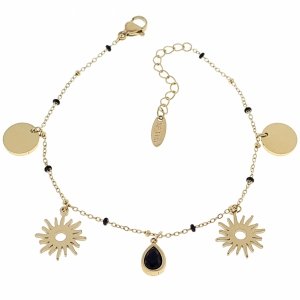 BRACELET GOLD CELEBRITY NEREZOVÁ OCEL