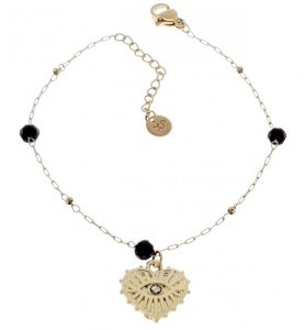 BRACELET GOLD CELEBRITY NEREZOVÁ OCEL