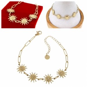 BRACELET GOLD CELEBRITY NEREZOVÁ OCEL