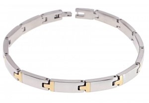 BRACELET GOLD CELEBRITY NEREZOVÁ OCEL